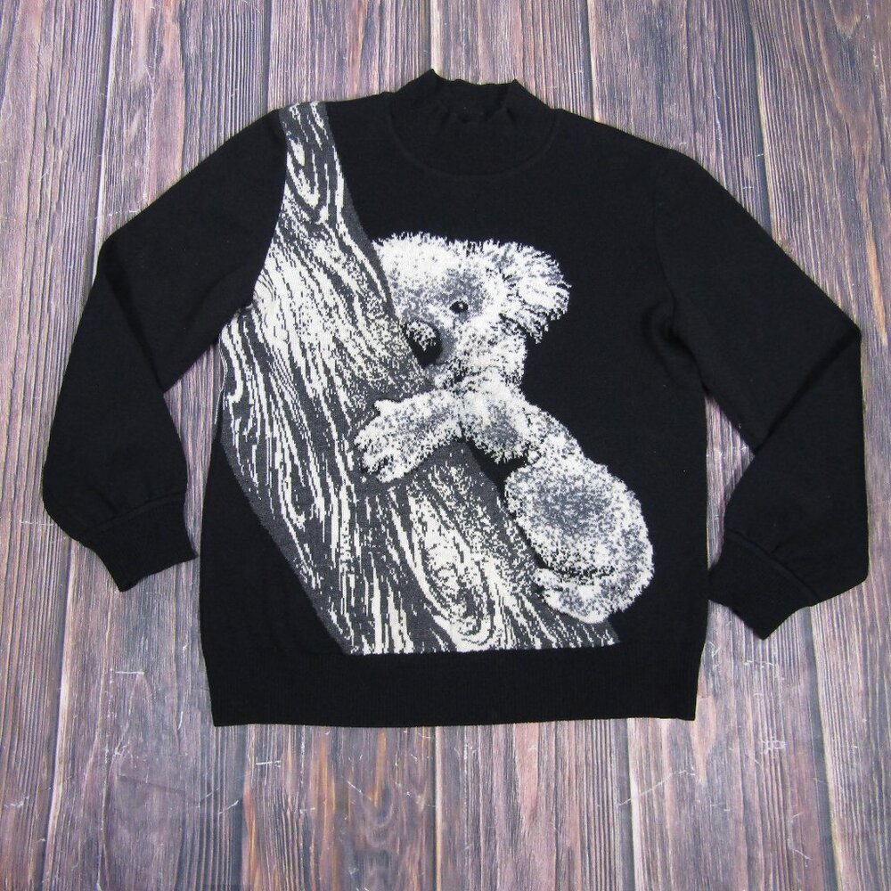 Vintage ST. JOHN Collection by Marie Gray Koala Sweater Pullover Knitwear Small